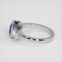 2.33 Ct. Blue Sapphire Ring, 14K White Gold 4