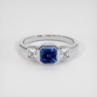 1.20 Ct. Sapphire Ring, 14K White Gold 1