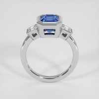 2.83 Ct. Blue Sapphire Ring, 18K White Gold 3
