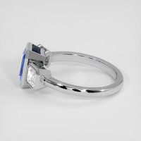 2.62 Ct. Blue Sapphire Ring, 18K White Gold 4