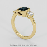 2.08 Ct. Color Change Sapphire Ring, 14K Yellow Gold 2