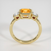 2.38 Ct. Orange Sapphire Ring, 18K Yellow Gold 3