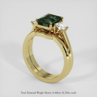 2.44 Ct. Green Sapphire Ring, 14K Yellow Gold 2