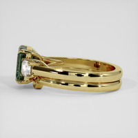 2.44 Ct. Green Sapphire Ring, 14K Yellow Gold 4