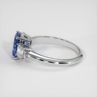2.67 Ct. Blue Sapphire Ring, Platinum 950 4