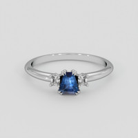 0.54 Ct. Blue Sapphire Ring, Silver 1