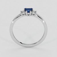 0.54 Ct. Blue Sapphire Ring, Silver 3