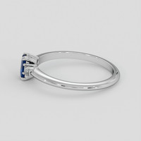 0.54 Ct. Blue Sapphire Ring, Silver 4