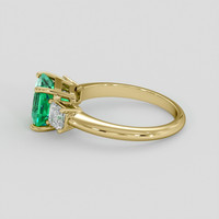 2.46 Ct. Emerald Ring, 18K Yellow Gold 4