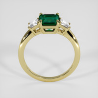 1.25 Ct. Emerald Ring, 18K Yellow Gold 3
