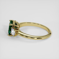 1.25 Ct. Emerald Ring, 18K Yellow Gold 4
