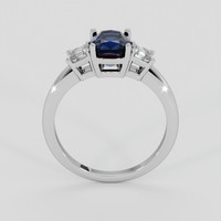 1.63 Ct. Blue Spinel Ring, 10K White Gold 3