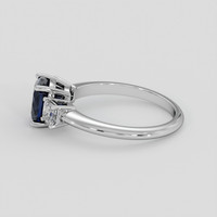 1.63 Ct. Blue Spinel Ring, 10K White Gold 4