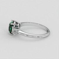 1.56 Ct. Bluish Green Tourmaline Ring, 14K White Gold 4
