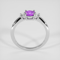 1.23 Ct. Purple Sapphire Ring, 14K White Gold 3