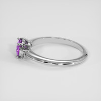 1.23 Ct. Purple Sapphire Ring, 14K White Gold 4