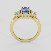 1.61 Ct. Blue Sapphire Ring, 10K Yellow Gold 3