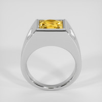 2.81 Ct. Yellow Citrine Ring, Silver 3