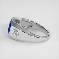 4.08 Ct. Blue Sapphire Ring, 14K White Gold 4