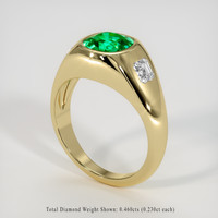 1.52 Ct. Emerald Ring, 18K Yellow Gold 2