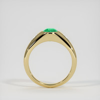 1.29 Ct. Emerald Ring, 18K Yellow Gold 3