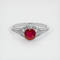 0.96 Ct. Ruby Ring, Platinum 950 1