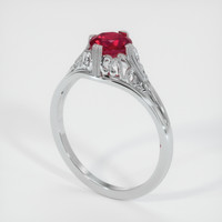 0.96 Ct. Ruby Ring, Platinum 950 2