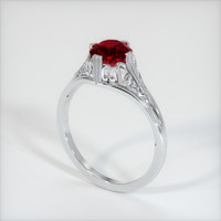 1.30 Ct. Ruby Ring, Platinum 950 2