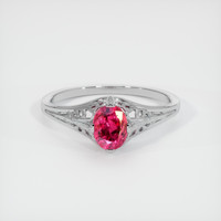 0.85 Ct. Ruby Ring, Platinum 950 1