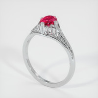 0.85 Ct. Ruby Ring, Platinum 950 2