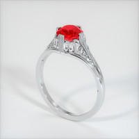 1.10 Ct. Ruby Ring, Platinum 950 2