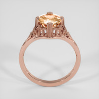 2.04 Ct. Peach Sapphire Ring, 14K Rose Gold 3