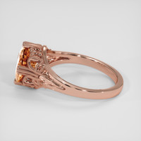 2.04 Ct. Peach Sapphire Ring, 14K Rose Gold 4