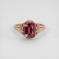 2.14 Ct. Purplish Red Rubellite Tourmaline Ring, 18K Rose Gold 1