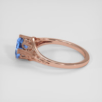 1.68 Ct. Blue Sapphire Ring, 18K Rose Gold 4