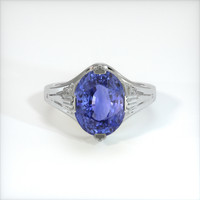 5.43 Ct. Violet Sapphire Ring, 10K White Gold 1