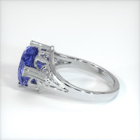 5.43 Ct. Violet Sapphire Ring, 10K White Gold 4