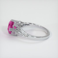 3.00 Ct. Purplish Pink Sapphire Ring, 10K White Gold 4