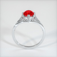 1.10 Ct. Pinkish Red Ruby Ring, 10K White Gold 3