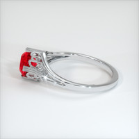 1.20 Ct. Pinkish Red Ruby Ring, 10K White Gold 4