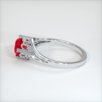 1.20 Ct. Pinkish Red Ruby Ring, 10K White Gold 4