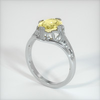 1.80 Ct. Yellow Sapphire Ring, 10K White Gold 2
