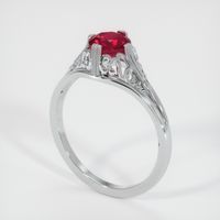 0.96 Ct. Ruby Ring, 14K White Gold 2