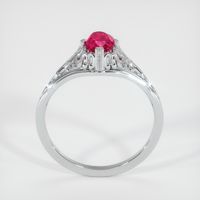 0.85 Ct. Ruby Ring, 14K White Gold 3