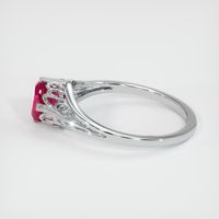 0.85 Ct. Ruby Ring, 14K White Gold 4