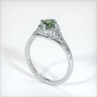 1.34 Ct. Sapphire Ring, 14K White Gold 2