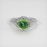 3.99 Ct. Sapphire Ring, 14K White Gold 1