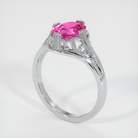 2.09 Ct. Sapphire Ring, 14K White Gold 2