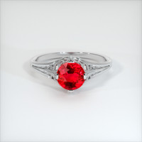 1.07 Ct. Ruby Ring, 18K White Gold 1