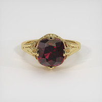 4.63 Ct. Red Rhodolite Garnet Ring, 10K Yellow Gold 1
